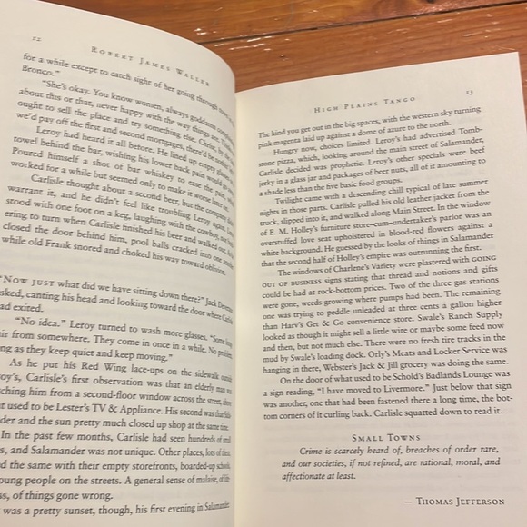 NWT 2005 Robert James Waller’s High Plains Tango hardcover book with dust cover - Picture 7 of 12